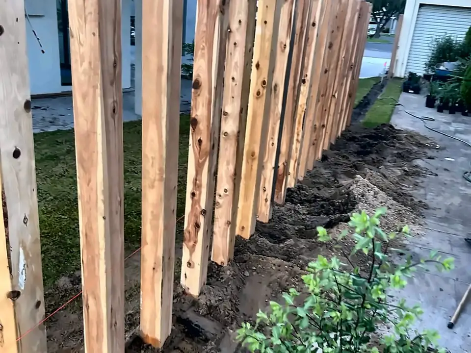 Custom feature fence and screening in Patterson Lakes, Melbourne